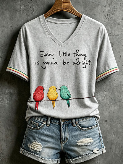 Camiseta Every Little Thing Is Going Be Alright para mujer