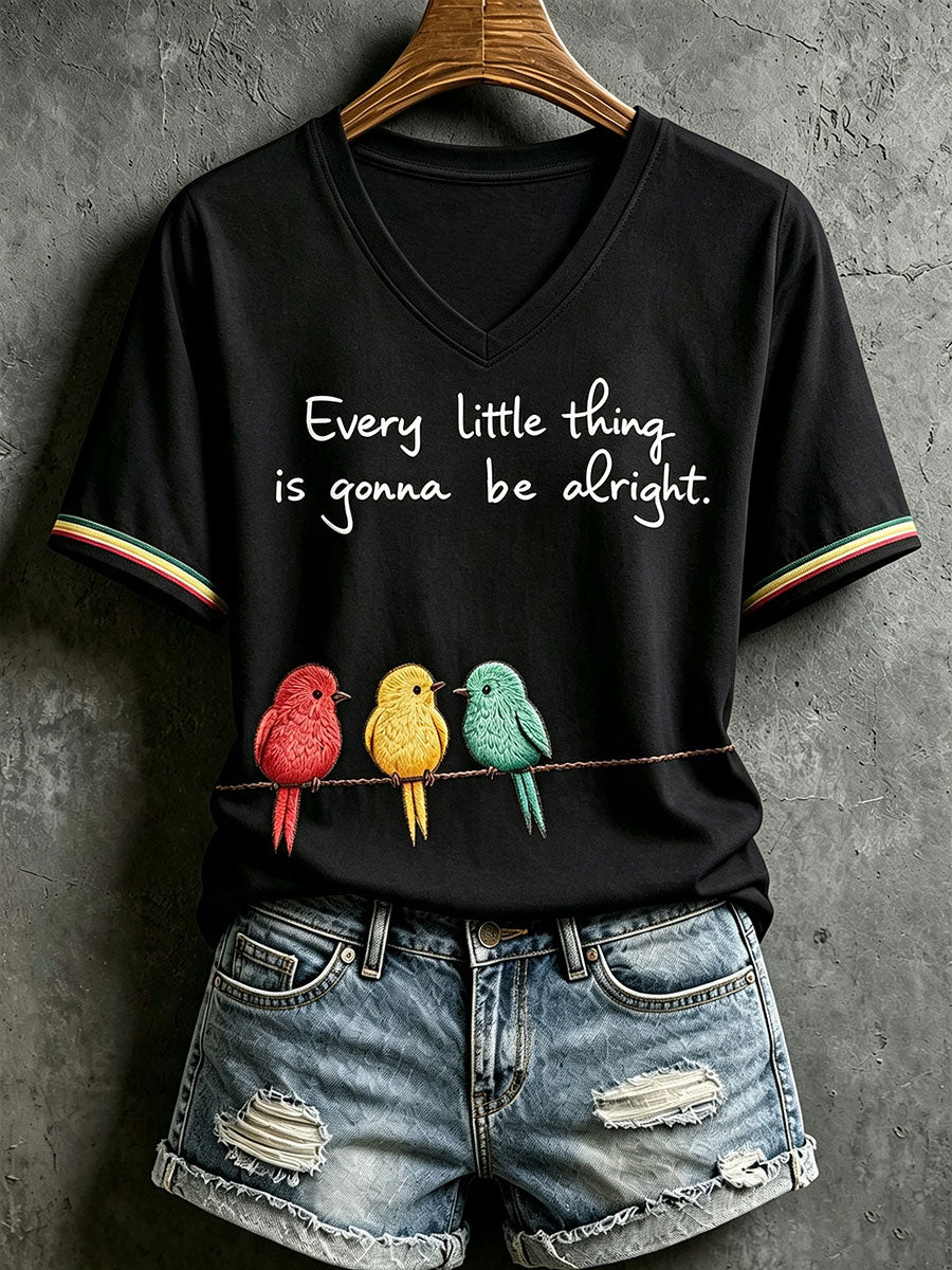 Camiseta Every Little Thing Is Going Be Alright para mujer