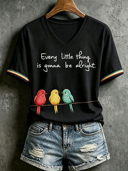 Camiseta Every Little Thing Is Going Be Alright para mujer