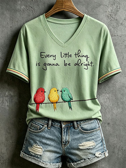 Camiseta Every Little Thing Is Going Be Alright para mujer