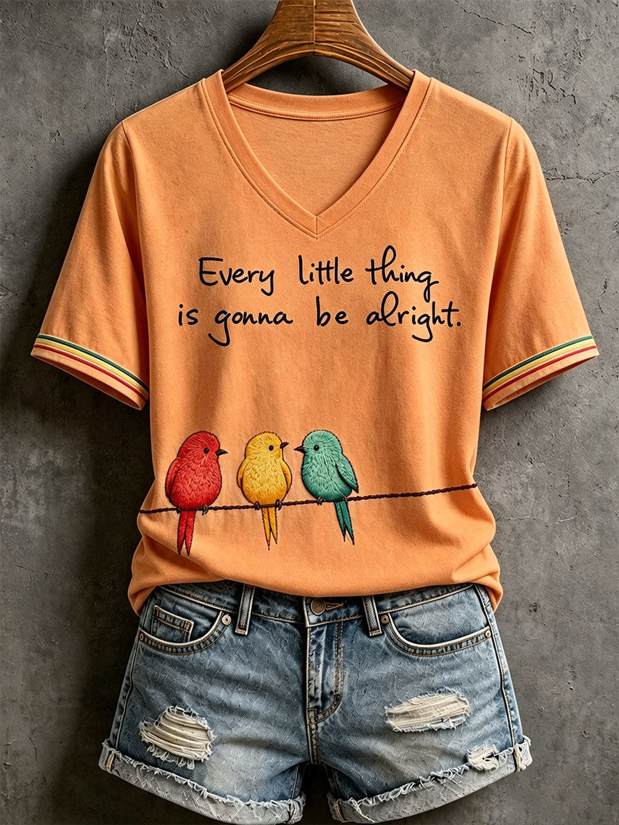 Camiseta Every Little Thing Is Going Be Alright para mujer