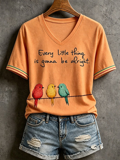Camiseta Every Little Thing Is Going Be Alright para mujer