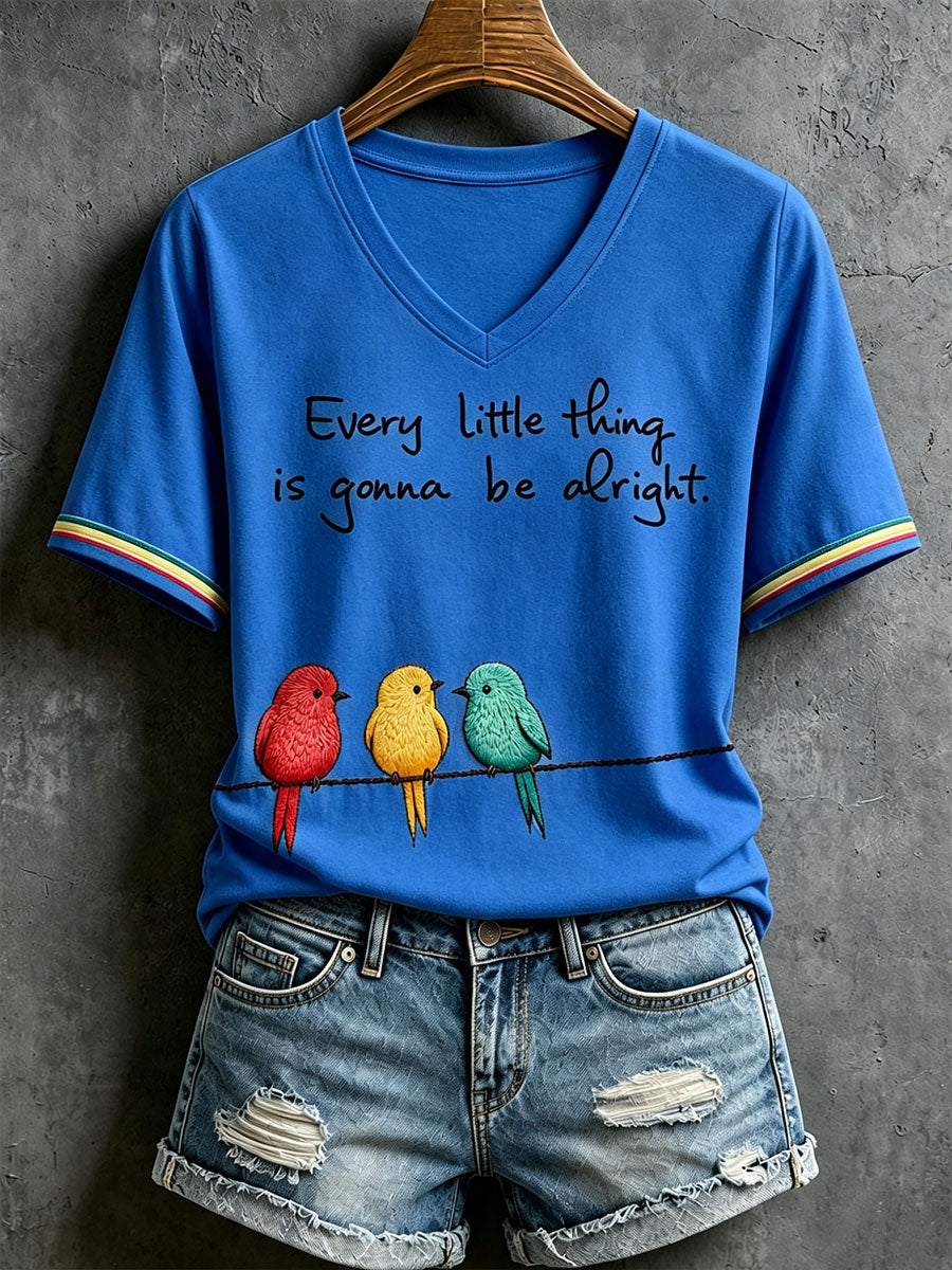Camiseta Every Little Thing Is Going Be Alright para mujer