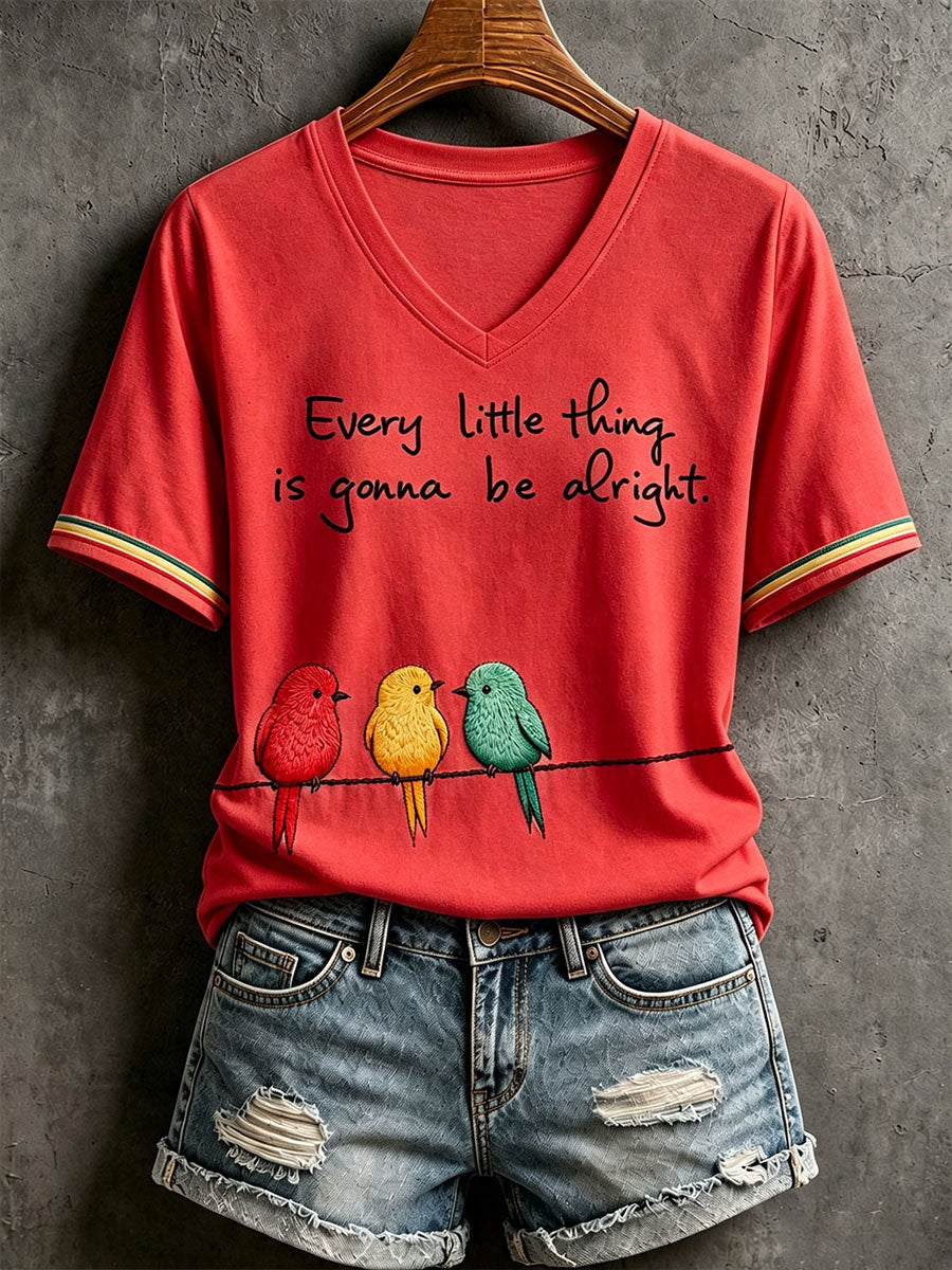 Camiseta Every Little Thing Is Going Be Alright para mujer