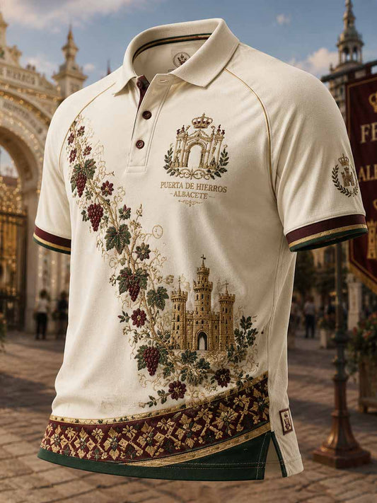 Polo estampado Albacete Festival Pattern para hombre