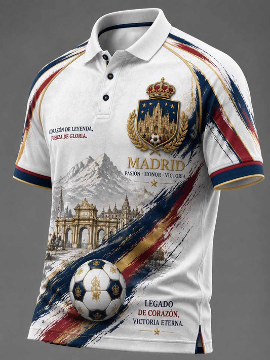 Polo de hombre con estampado del Real Madrid