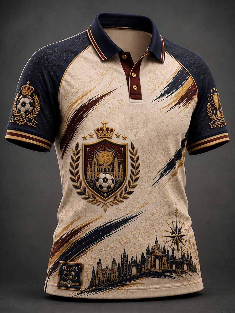 Polo de hombre con estampado del Real Madrid
