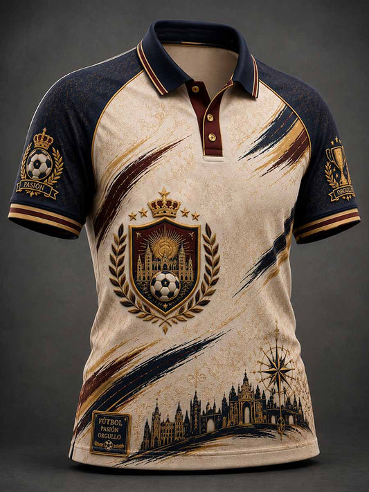 Polo de hombre con estampado del Real Madrid