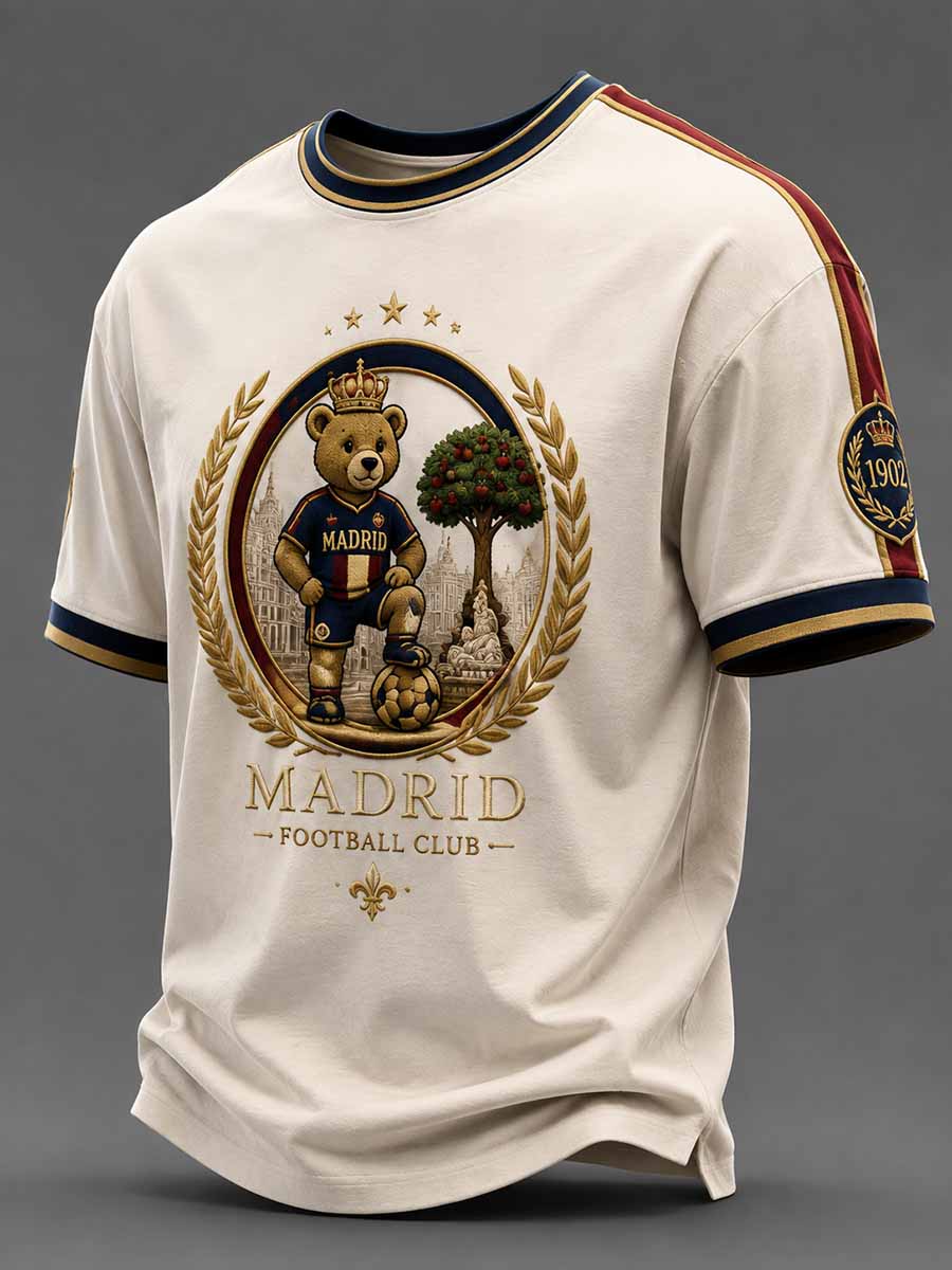 Camiseta retro de fútbol para hombre con estampado conmemorativo