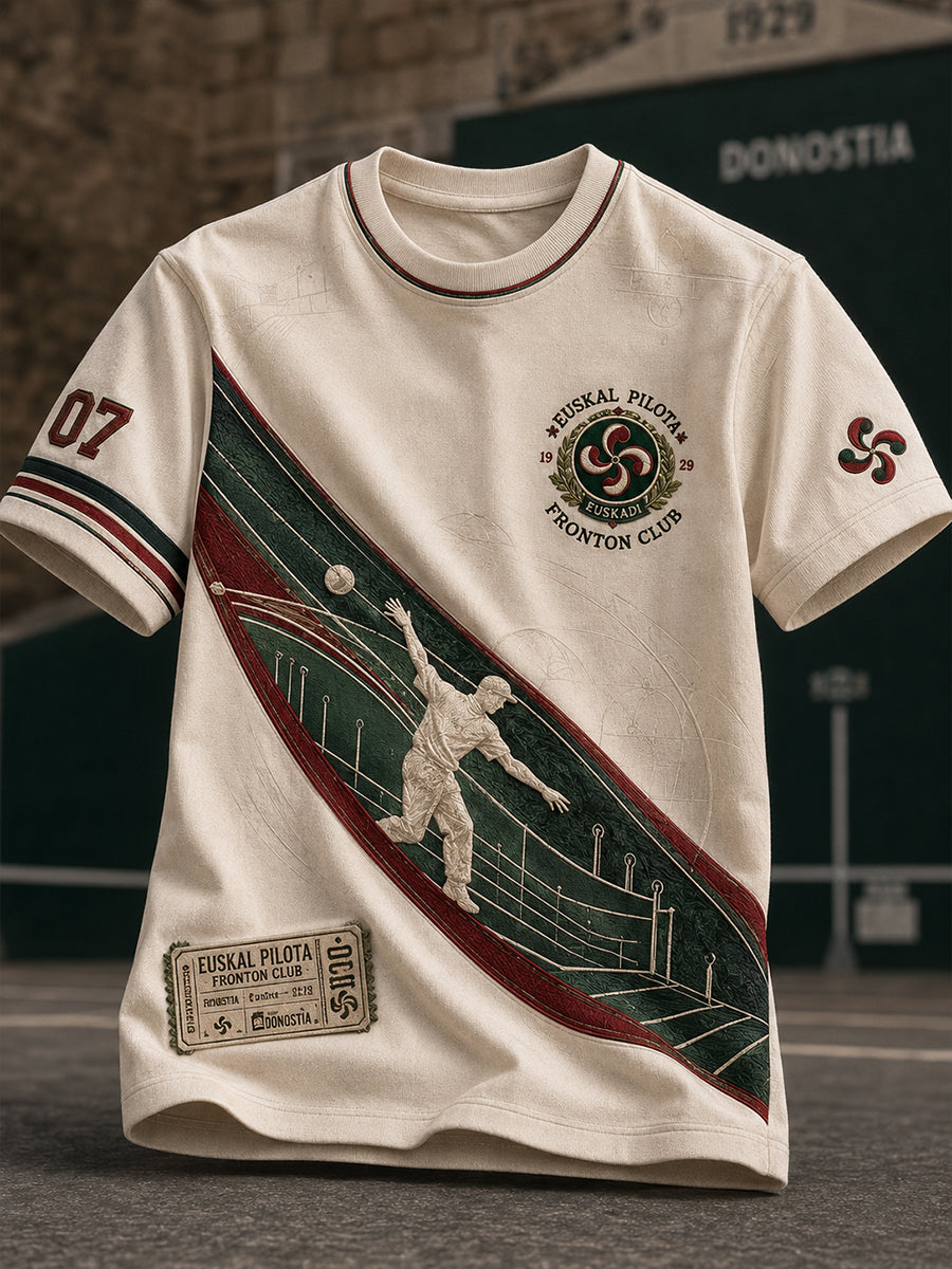 Camiseta de manga corta para hombre, País Vasco, España
