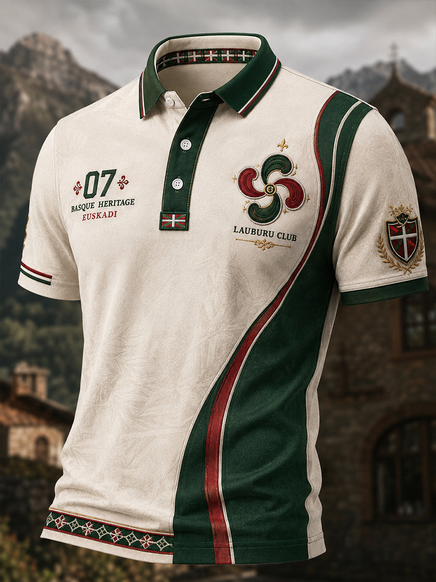 Camisa de manga corta para hombre, País Vasco, España