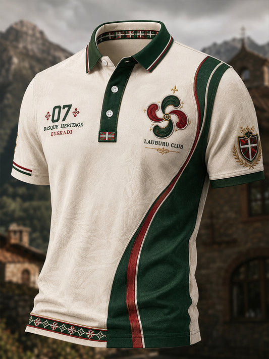 Camisa de manga corta para hombre, País Vasco, España