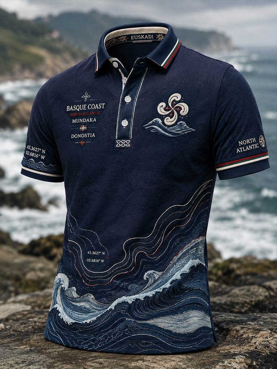 Camisa de manga corta para hombre País Vasco Español