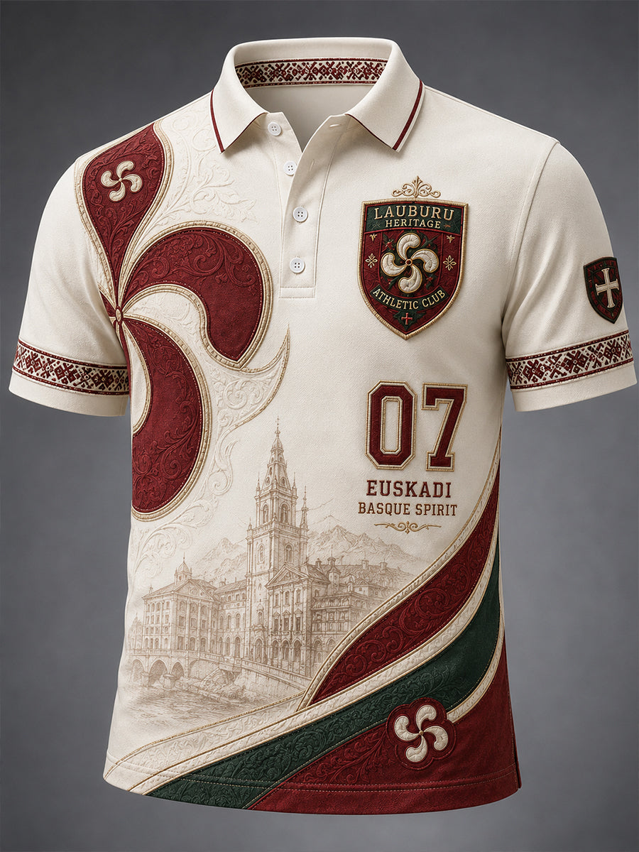 Camisa de manga corta para hombre, País Vasco, España