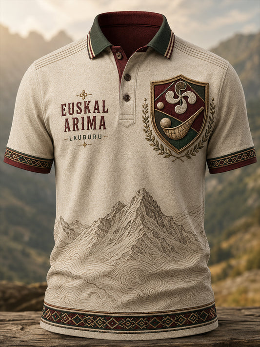 Camiseta de manga corta País Vasco Español para hombre