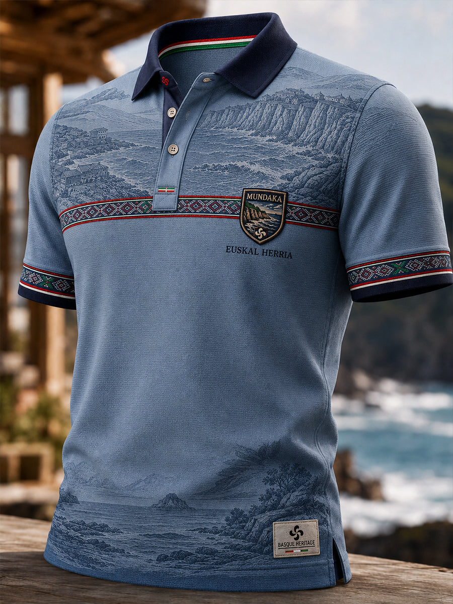 Camiseta de manga corta para hombre, País Vasco, España