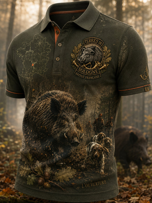 Camisa de manga corta French Hunting Season para hombre
