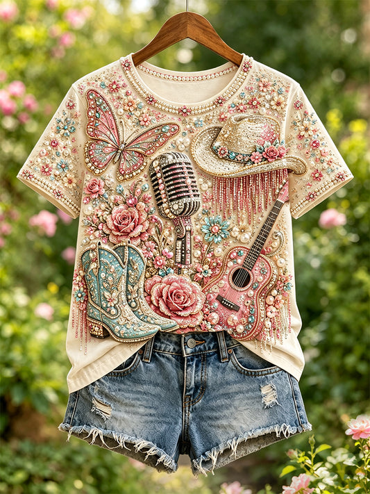 Camiseta de manga corta para mujer Country Legend Tribute
