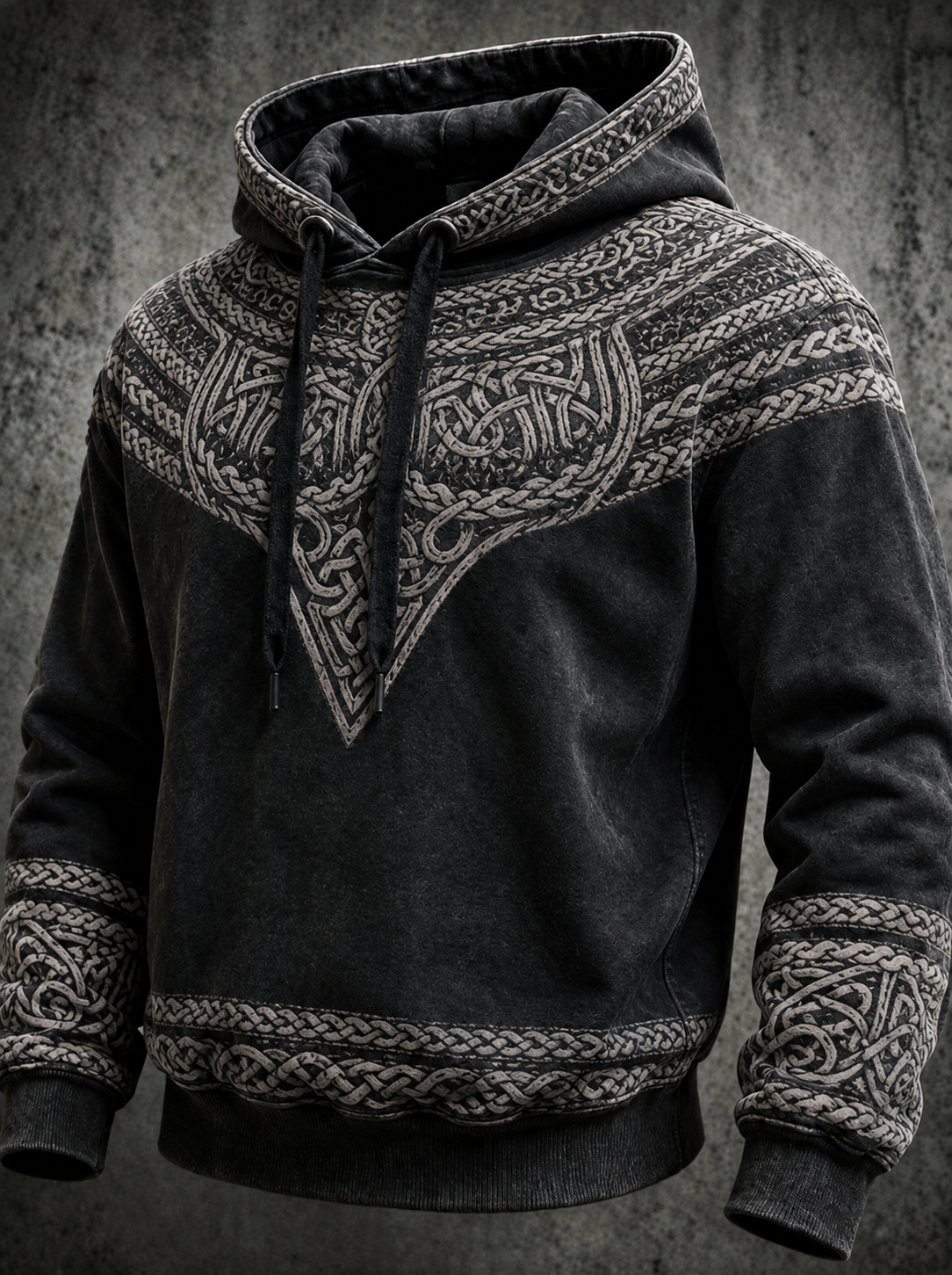 Sudadera oversize de hombre con hombros caídos y bolsillos