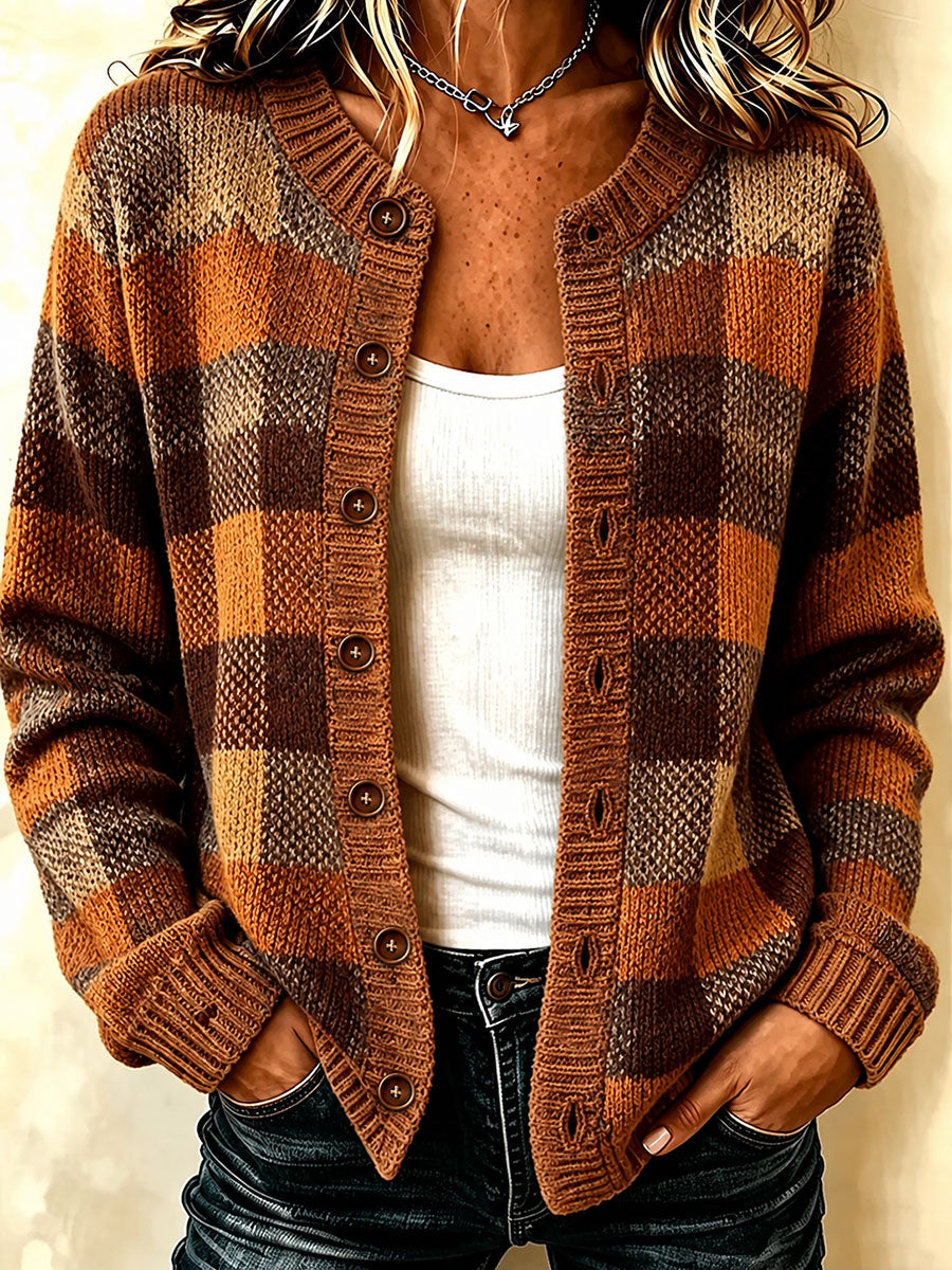 Mujer Casual Otoño Art Print Cardigan