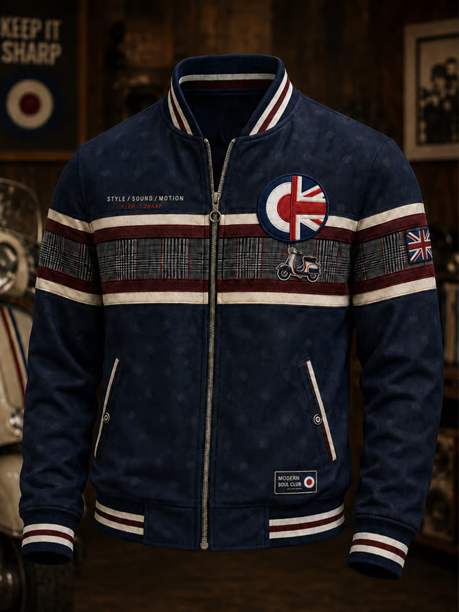 Chaqueta estampada cultura Mods UK Music Lover para hombre