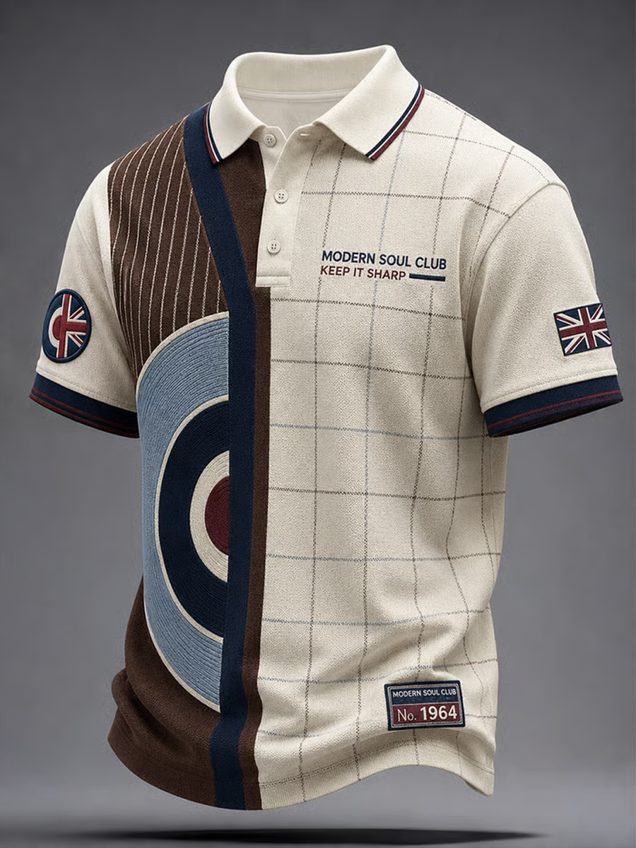 Polo Hombre UK Music Lover Mods Culture Printed