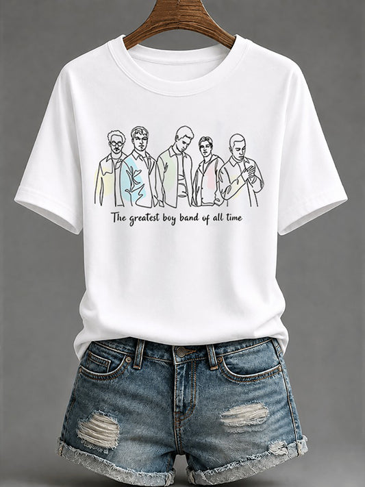 Camiseta para mujer de inspiración musical retro de los años 90