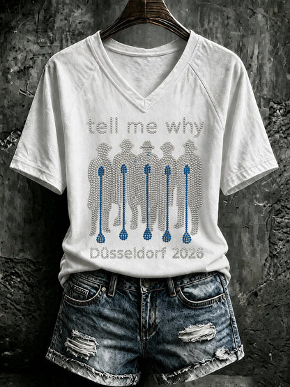 Camiseta para mujer de inspiración musical retro de los años 90