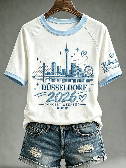 Camiseta para mujer de inspiración musical retro de los años 90