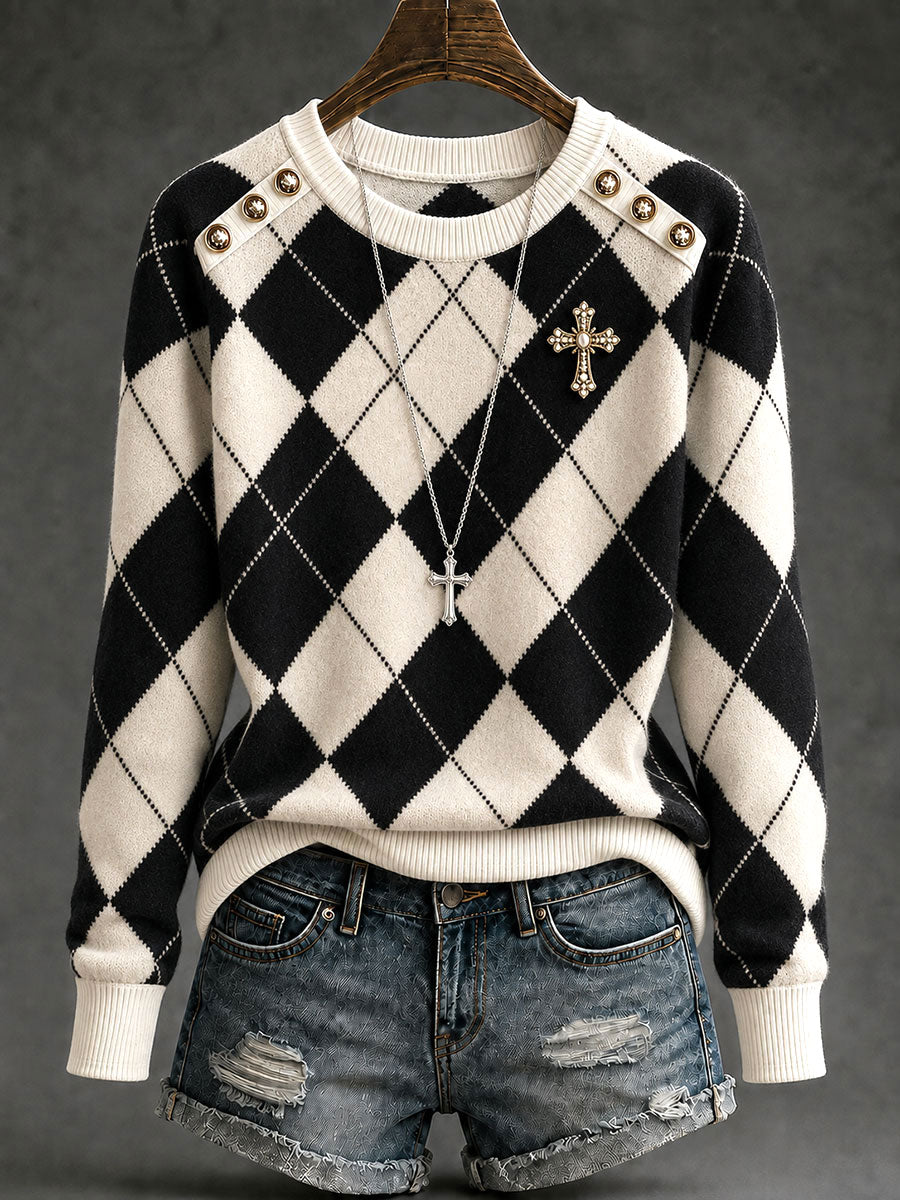 Tops a cuadros cruzados de las mujeres