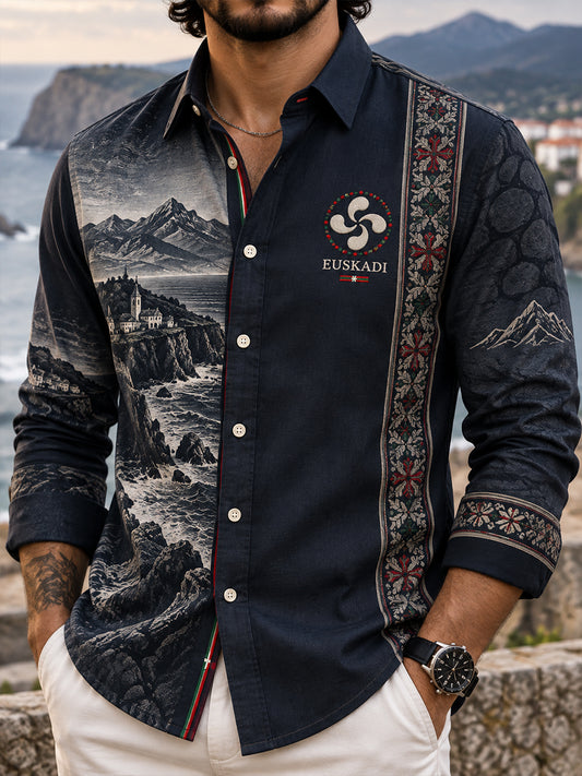 Camisa vasca para hombre