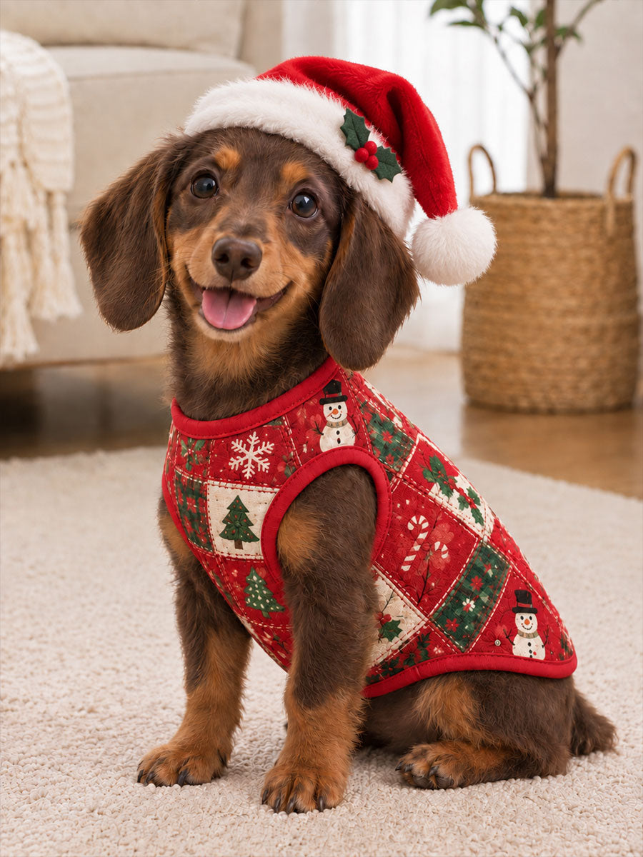 Chaleco sin mangas para mascotas de Navidad (adecuado para gatos y perros)