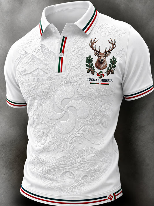 Polo informal clásico vasco retro