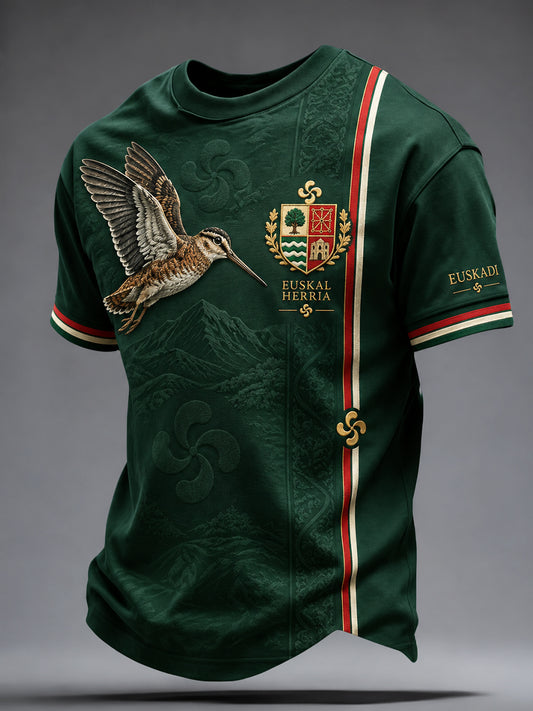 Camiseta Arte vasco retro de Dunlin