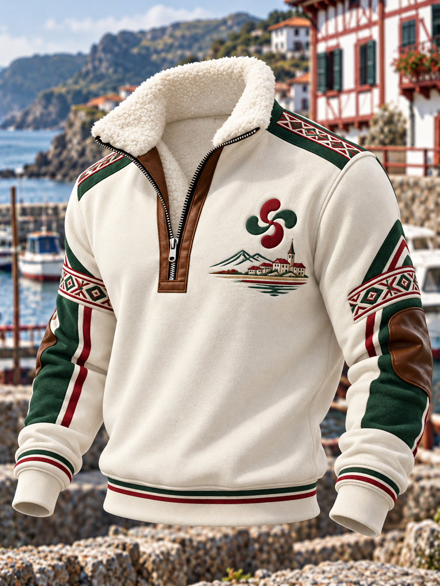 Sudadera con estampado del País Vasco para hombre