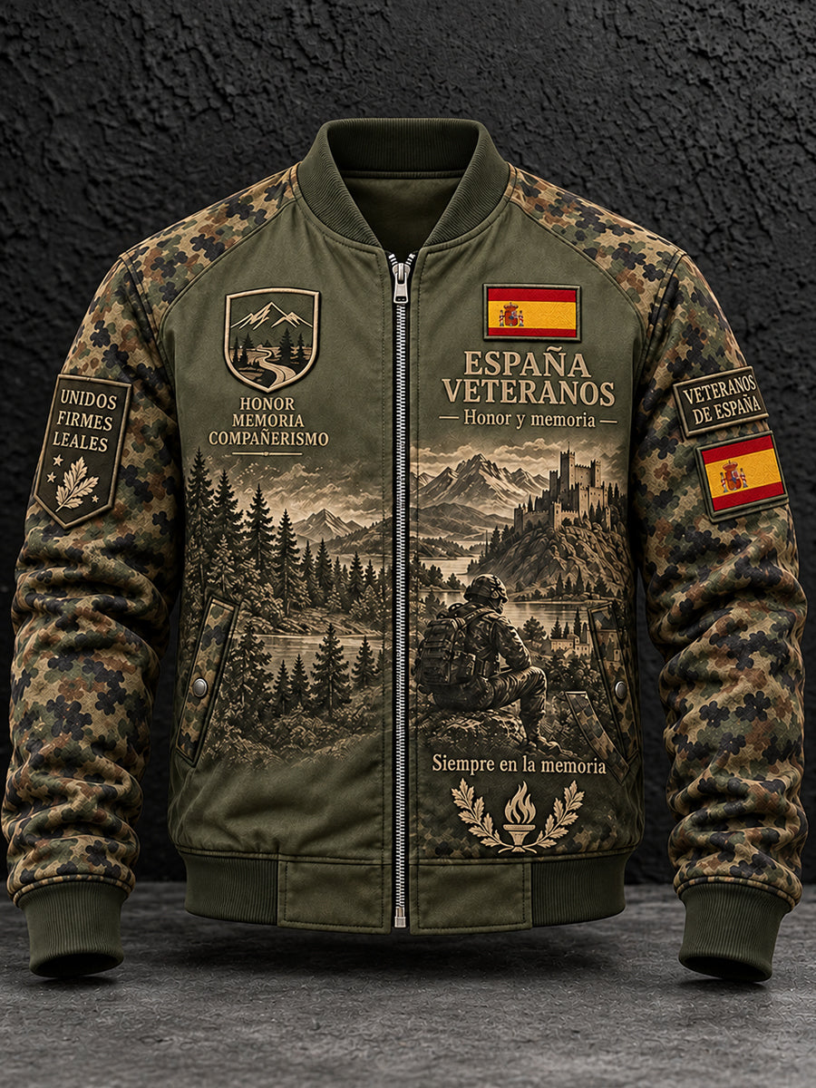 Chaqueta para hombre del Día del Recuerdo de los Veteranos de la Guerra Civil Española