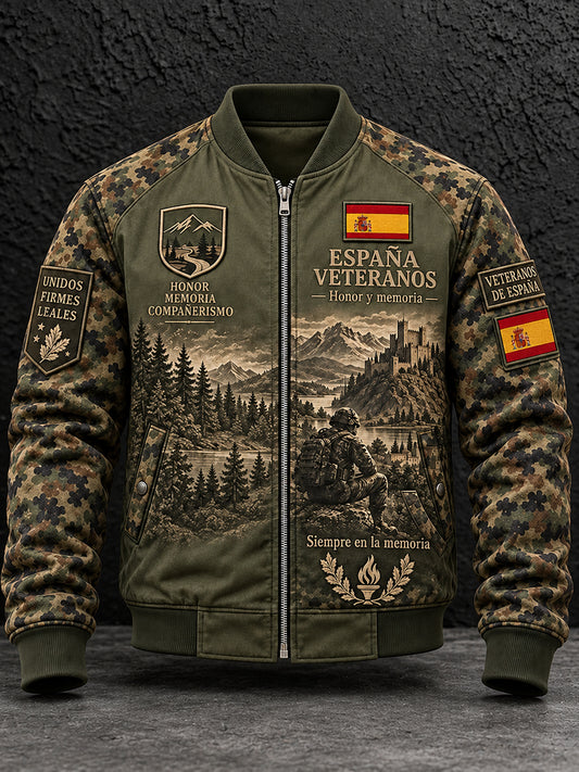 Chaqueta para hombre del Día del Recuerdo de los Veteranos de la Guerra Civil Española