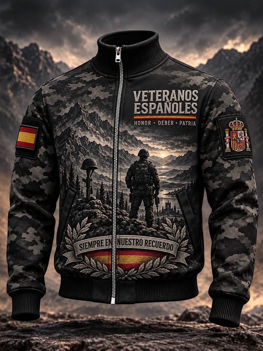 Chaqueta conmemorativa del Día de los Veteranos de la Guerra Civil Española para hombres