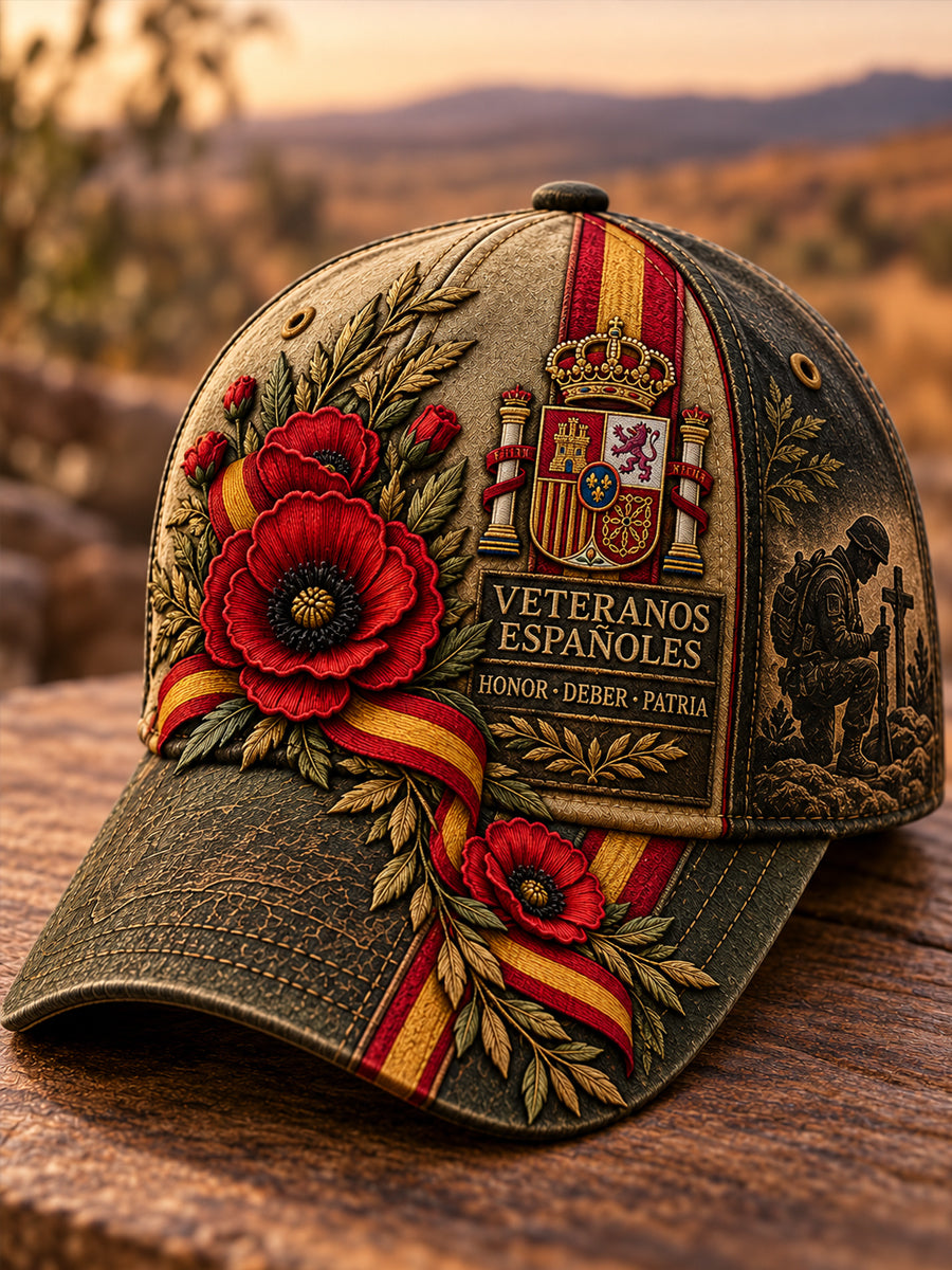 Gorra unisex del Día de la Conmemoración de los Veteranos Españoles