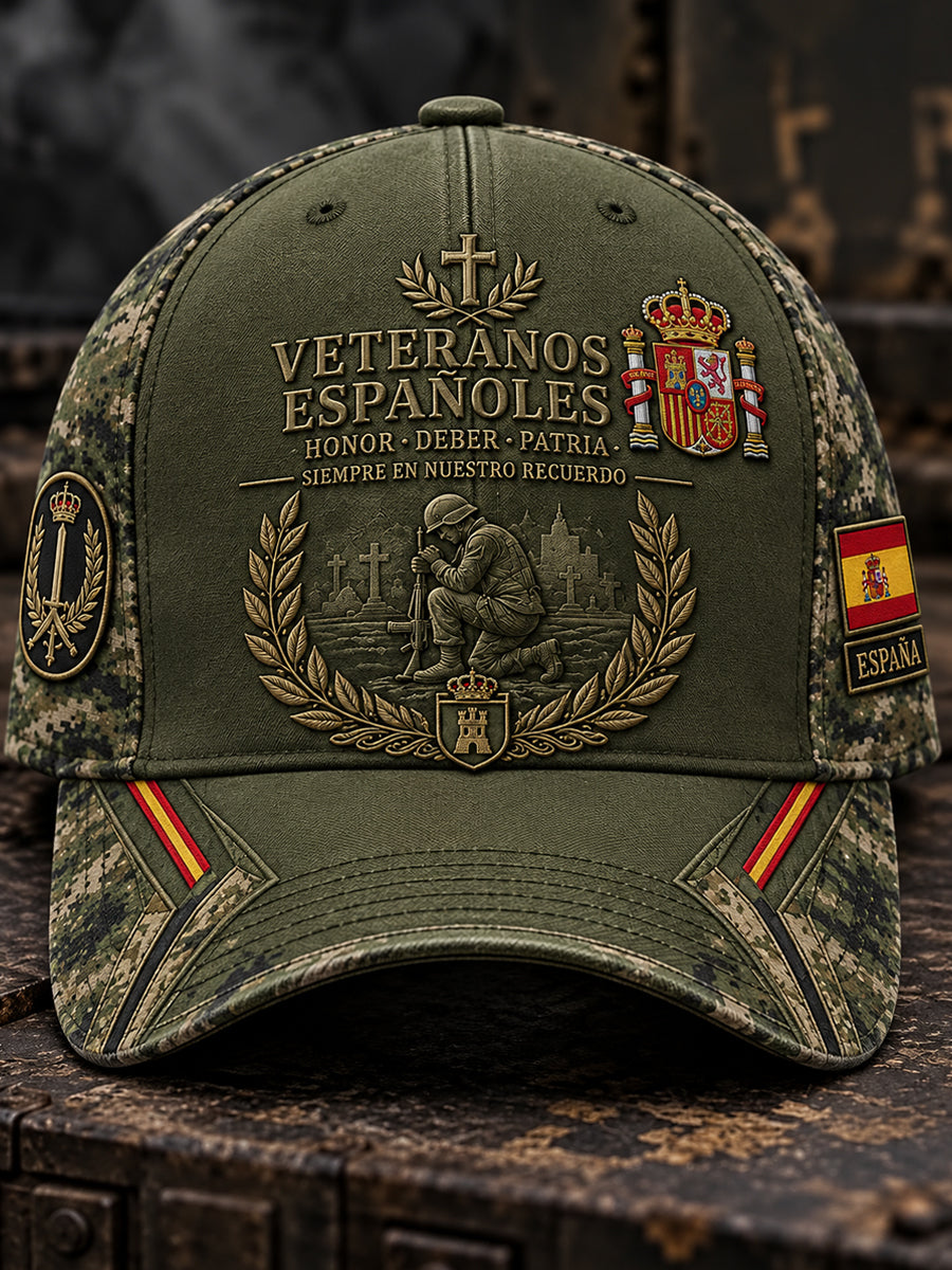 Gorra unisex del Día de la Conmemoración de los Veteranos Españoles
