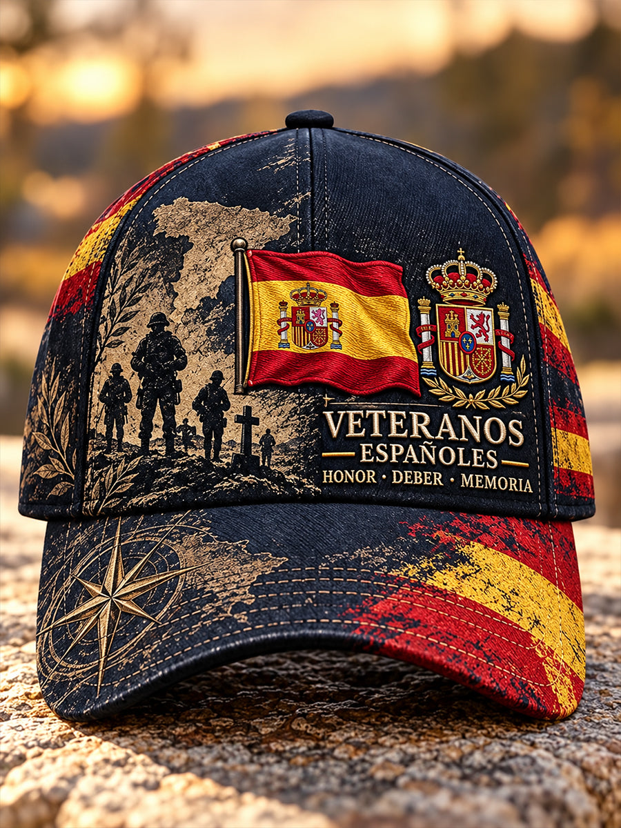 Gorra unisex del Día de la Conmemoración de los Veteranos Españoles