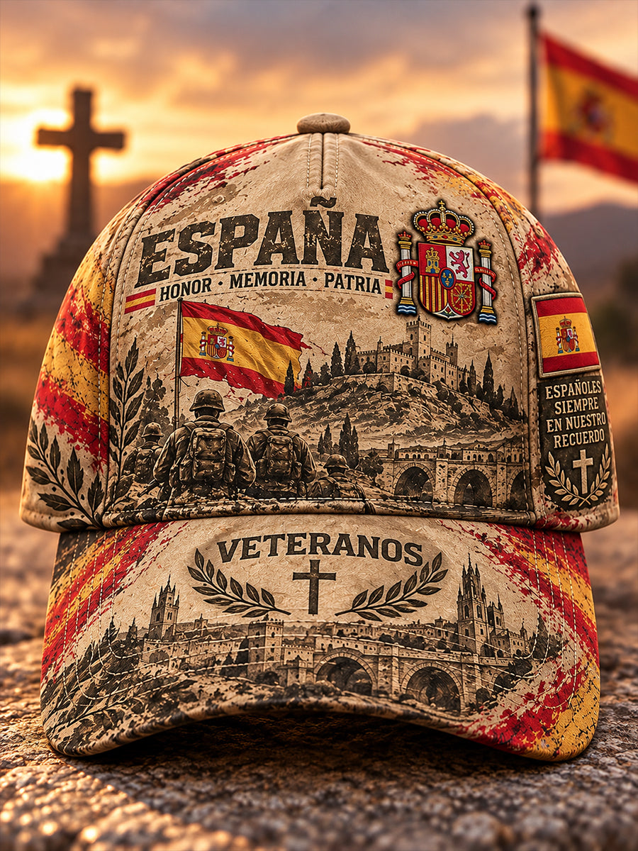 Gorra unisex del Día de la Conmemoración de los Veteranos Españoles